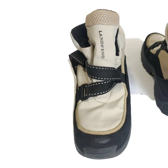 Lands End Womens Waterproof Puffer Brown Strap Mid Calf Boot Sz 8.5M EUC - Picture 3 of 6